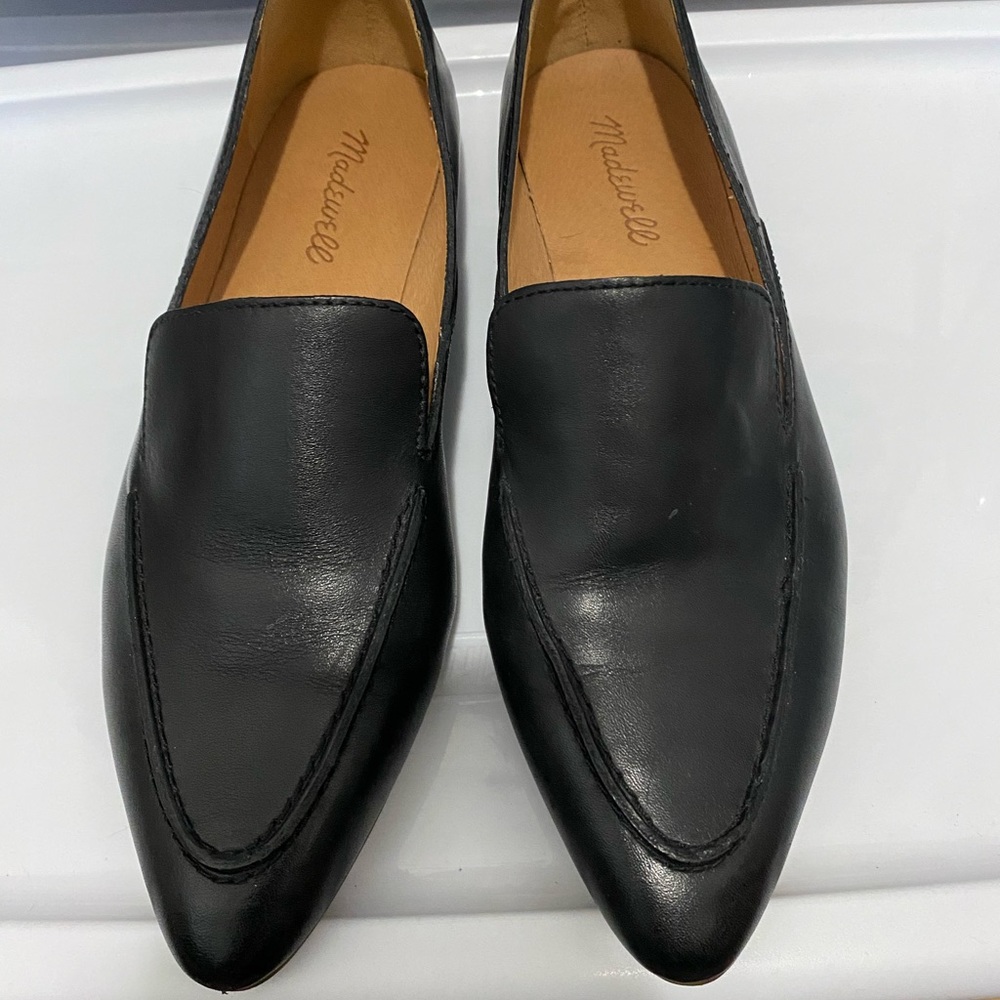 Madewell Frances skimmer loafer in black